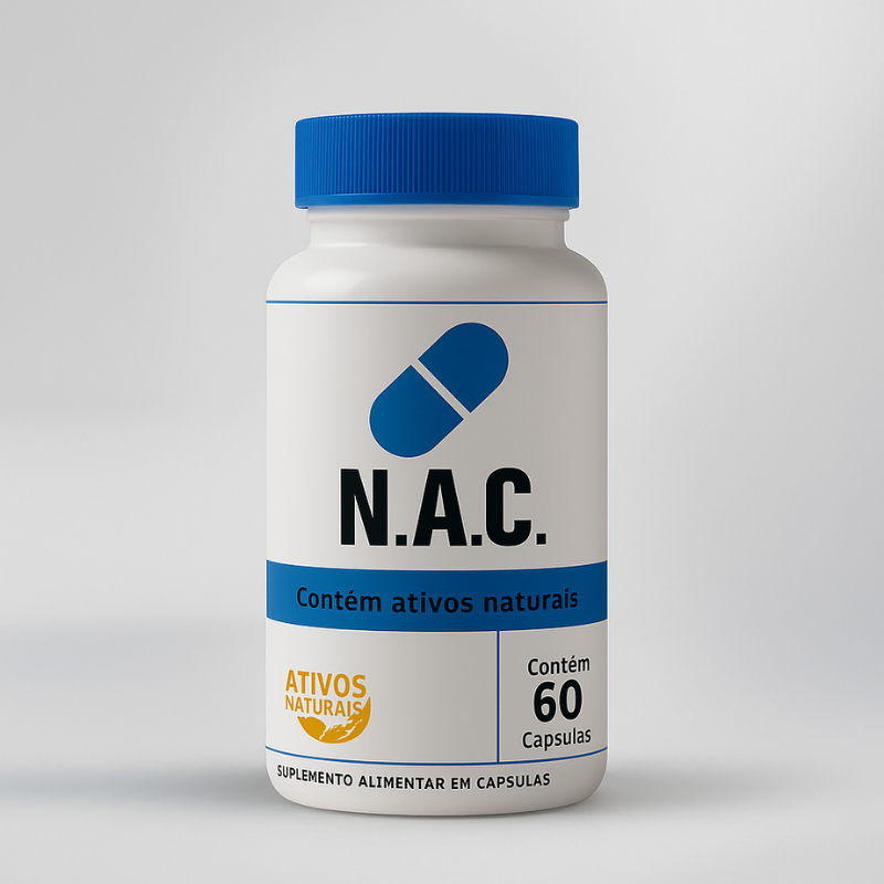 N.A.C. 60 Cápsulas - Suрlеmеոtо De Cisteína 600mg